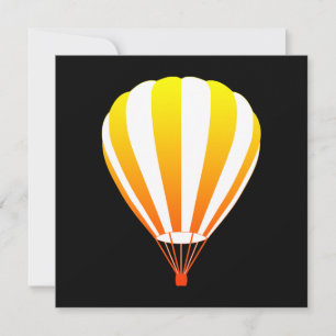 zonsondergang hete luchtballon kaart