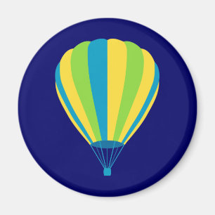 zonsondergang hete luchtballon magneet