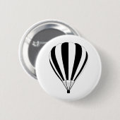 zonsondergang hete luchtballon ronde button 5,7 cm (Voorkant /achterkant)