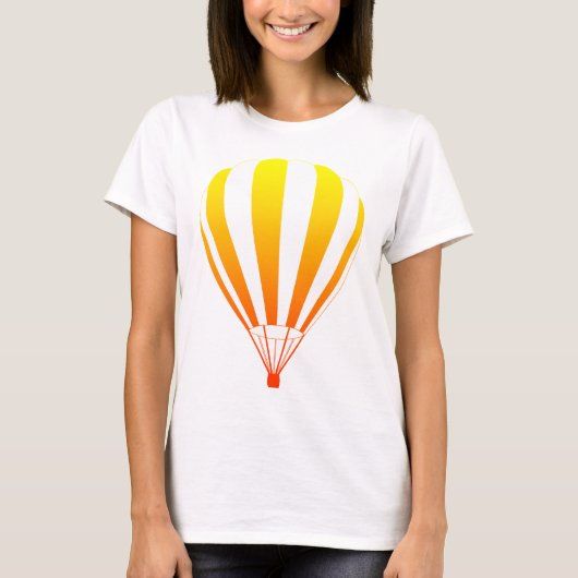 zonsondergang hete luchtballon t-shirt (Voorkant)
