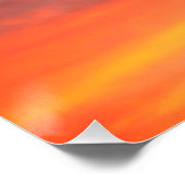 Zonsondergang Himmelfoto Landschap Kerstcadeau Fav Perfect Poster (Hoek)