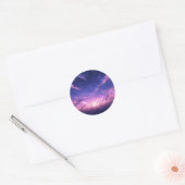 Zonsondergang Himmelsronde Sticker (Envelop)