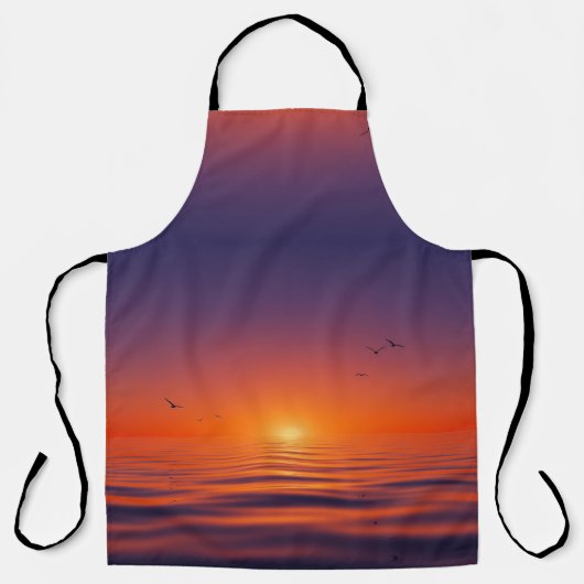 Zonsondergang Horizon Schort (Voorkant)