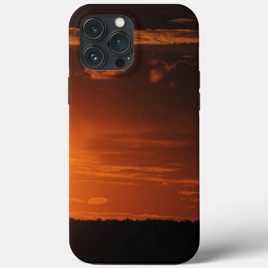 Zonsondergang-horizon-wolken-bos- Case-Mate iPhone Case (Achterkant)