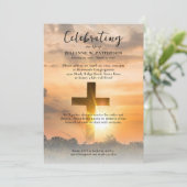 Zonsondergang Houten Kruis, Viering van het Leven  Kaart (Staand voorkant)