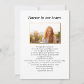 Zonsondergang Houten Kruis, Viering van het Leven  Kaart (Achterkant)