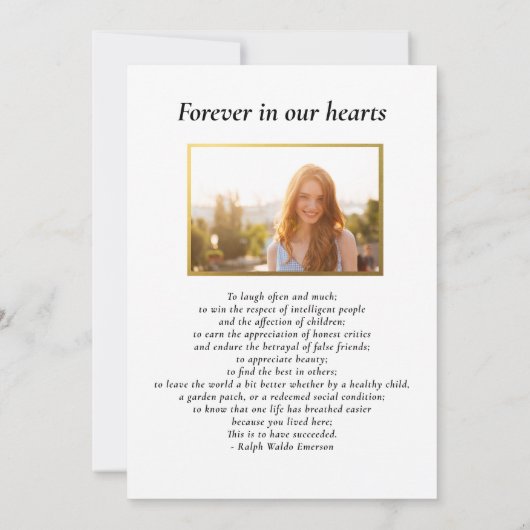 Zonsondergang Houten Kruis, Viering van het Leven  Kaart (Achterkant)