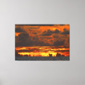 ZONSONDERGANG ILLUSIE 40x60 Canvas Afdruk (Voorkant)