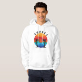 Zonsondergang Illustratie Ontwerp Hoodie (Voorkant volledig)