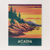 Zonsondergang in Acadia National Park Legpuzzel (Verticaal)
