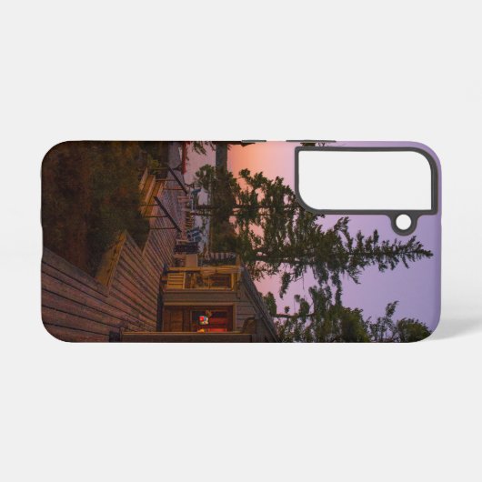 Zonsondergang in Acadia Park Samsung Galaxy Hoesje (Achterkant horizontaal)