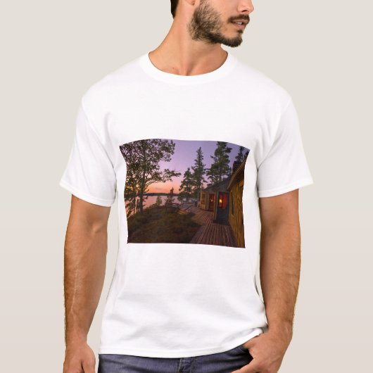 Zonsondergang in Acadia State Park T-shirt (Voorkant)