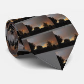 zonsondergang in Amarillo Texas na storm Stropdas (Opgerold)