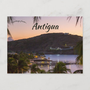 Zonsondergang in Antigua Briefkaart