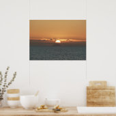 Zonsondergang in Antigua I Landschapsfotografie va Poster (Keuken)