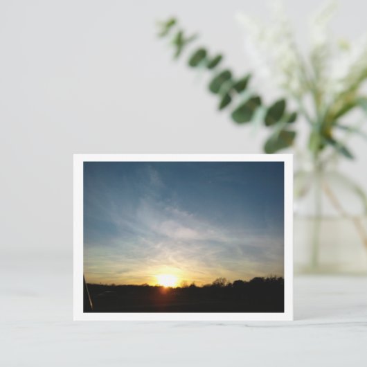 Zonsondergang in Austin Briefkaart (Staand voorkant)