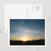 Zonsondergang in Austin Briefkaart (Voorkant / Achterkant)