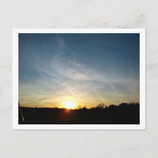 Zonsondergang in Austin Briefkaart (Voorkant)