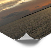 Zonsondergang in Bahamas 03 Poster (Hoek)