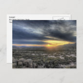 Zonsondergang in Big Bend National Park, Texas Briefkaart (Voorkant / Achterkant)