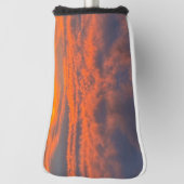 Zonsondergang in brand golfheadcover (Draai 90)