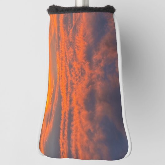 Zonsondergang in brand golfheadcover (Draai 90)