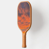 Zonsondergang in brand pickleball paddle (Links)