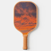 Zonsondergang in brand pickleball paddle (Achterkant)