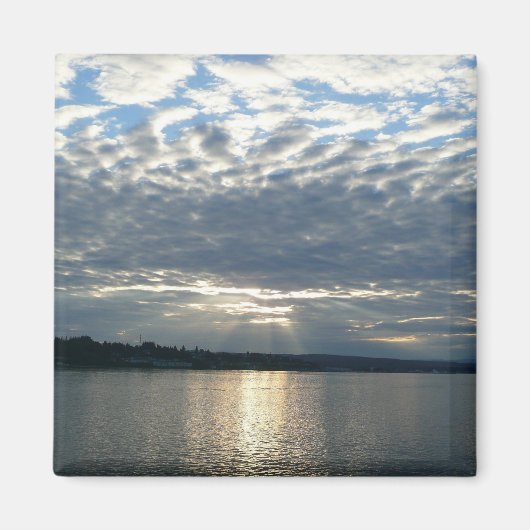 Zonsondergang in Brits-Columbia Canadese kustgezic Magneet (Voorkant)