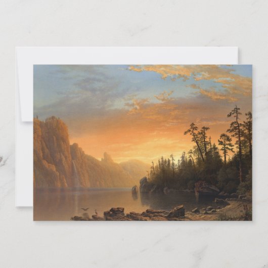 Zonsondergang in Californië | Albert Bierstadt (Voorkant)