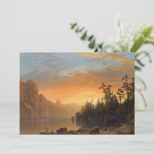 Zonsondergang in Californië | Albert Bierstadt (Staand voorkant)