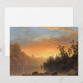 Zonsondergang in Californië | Albert Bierstadt (Voorkant / Achterkant)