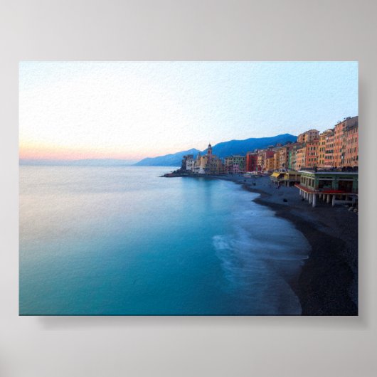 Zonsondergang in Camogli Poster (Voorkant)