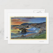 Zonsondergang in Cape San Sabastian op Oregon Briefkaart (Voorkant / Achterkant)