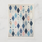 Zonsondergang in Casablanca Quilt Briefkaart (Voorkant)