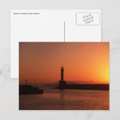 Zonsondergang in Chania Briefkaart (Voorkant / Achterkant)