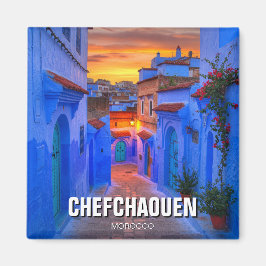 Zonsondergang in Chefchaouen Marokko Reizen Magneet