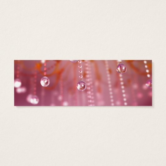 Zonsondergang in Crystal Bladwijzer Mini Visitekaartjes (Achterkant)