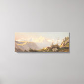 Zonsondergang in de bergen - Carl Lafite Canvas Afdruk (Voorkant)