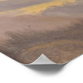 Zonsondergang in de bergen Carl Lafite Poster (Hoek)