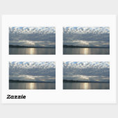 Zonsondergang in de Canadese kustlijn van Brits-Co Rechthoekige Sticker (Vel)