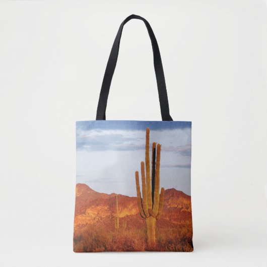 zonsondergang in de East Valley Tote Bag (Voorkant)