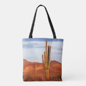 zonsondergang in de East Valley Tote Bag (Achterkant)