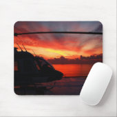 zonsondergang in de golf van mexico muismat (Met muis)