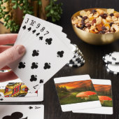 Zonsondergang in de herfst. pokerkaarten (Insitu)