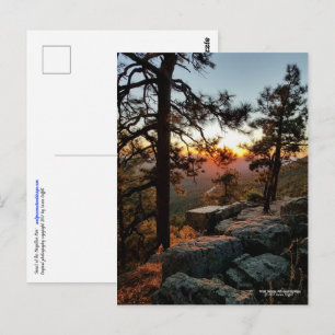 Zonsondergang in de Mogollon Rim Arizona Briefkaart