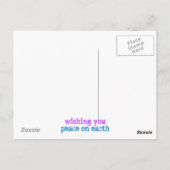 zonsondergang in de provincie Peace on Earth Briefkaart (Achterkant)