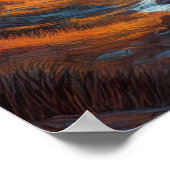 Zonsondergang in de Rocky Canyon Poster (Hoek)