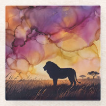 Zonsondergang in de savanne