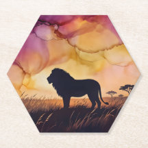 Zonsondergang in de savanne